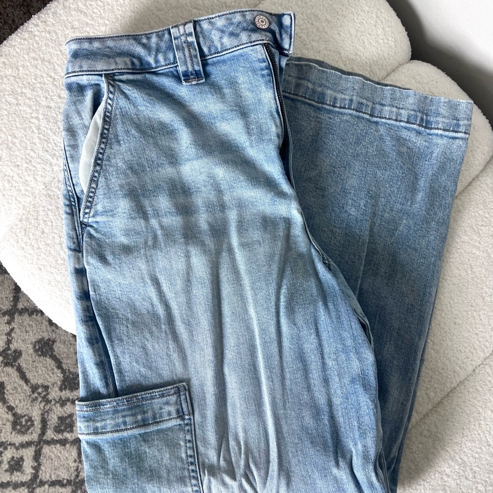 American Eagle Super High Rise Baggy Wide Leg